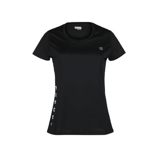 FREDDY t-shirt fitness in tessuto tecnico con dettagli glitter - nero - medium