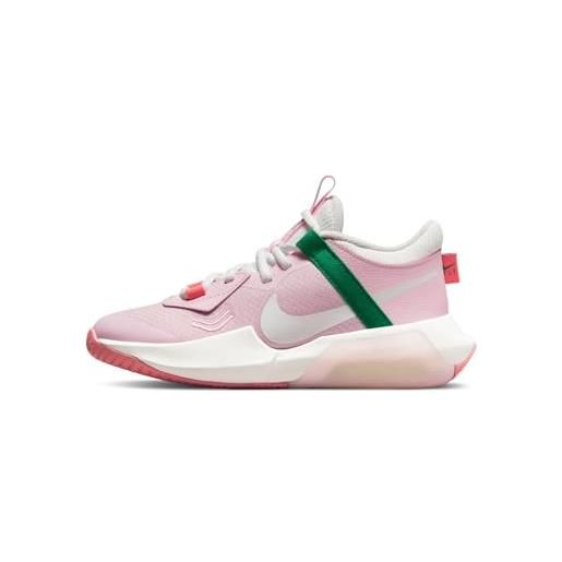 Nike air zoom crossover, big kids' basketball shoes, pink foam/summit white-pink gaze, 34 eu