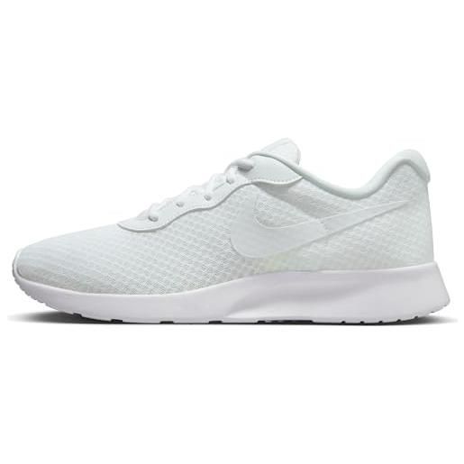 Nike tanjun flyease, sneaker uomo, white/white-white-volt, 49.5 eu