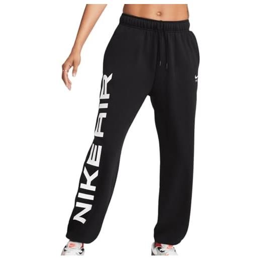 Nike nsw air pantaloni della tuta, nero/bianco, xxl donna