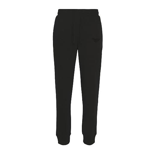 Emporio Armani logo men's trousers rubber pixel pantaloni felpati, nero, xl uomo
