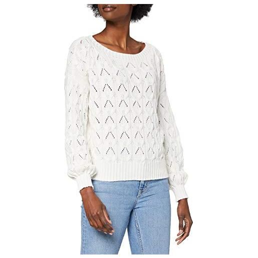Only maglione a maglia femminile struttura maglione, pumice stone. , xs