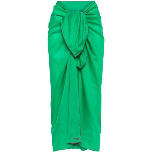 ERES sarong cabine con ricamo - verde