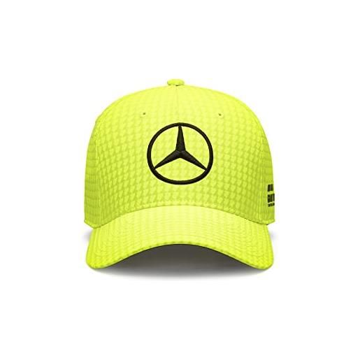Mercedes AMG Petronas formula one team - cappellino team lewis hamilton 2023 da bambino - giallo neon - taglia unica