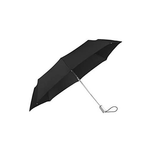 Samsonite alu drop s - safe 3 section auto open close ombrello pieghevole, 28.5 cm, nero (black)