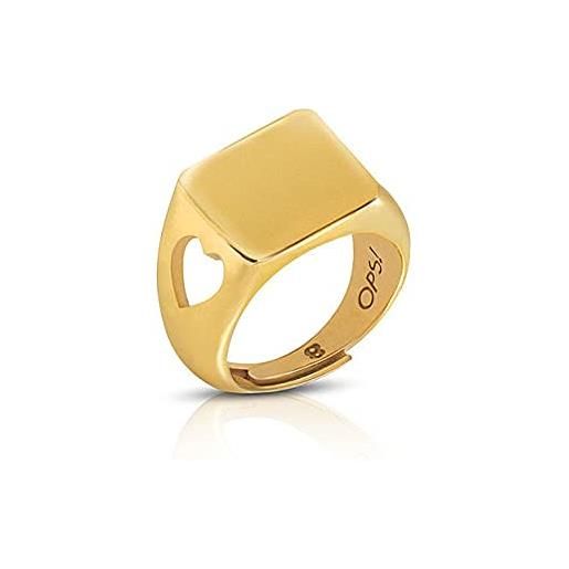OPSOBJECTS ops objects anello chevalièr in donna argento 925, oro-