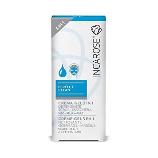 INCAROSE perfect clean crema gel 3 in 1 detergente-scrub-maschera viso pelli impure 75 ml