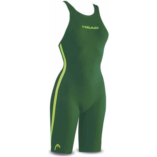 Head Swimming liquidfire wiz knee open back swimsuit verde it 34 donna