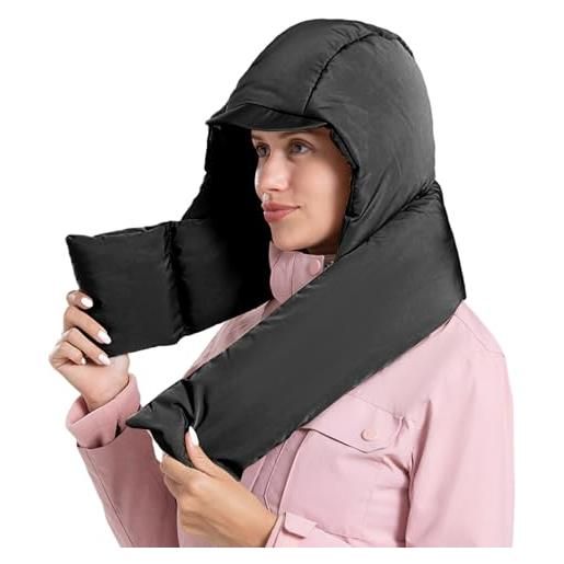 PUCHEN cappello e sciarpa, cappello e sciarpa impermeabili antivento | protezione per le orecchie integrata, cappuccio invernale scaldacollo per il freddo