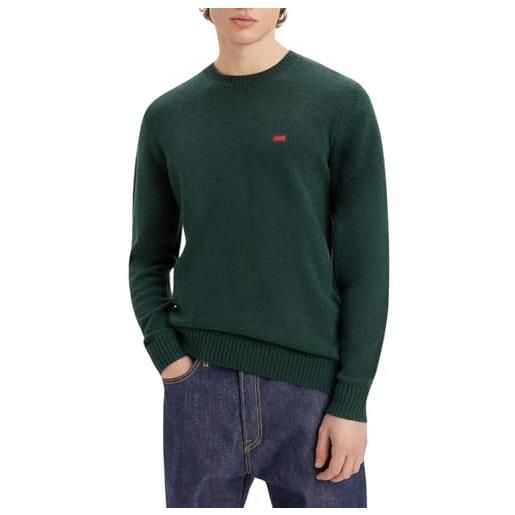 Levi's original housemark sweater, uomo, olive heather, s