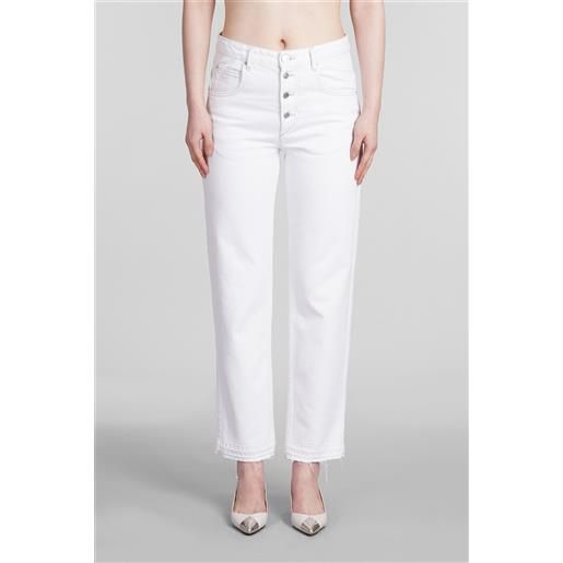 Isabel Marant jeans jemina in cotone bianco