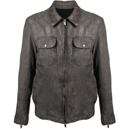 Salvatore Santoro giacca con zip - grigio