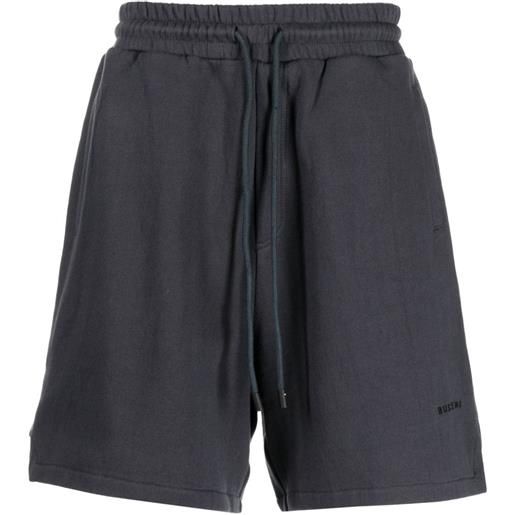 Buscemi shorts sportivi con ricamo - grigio