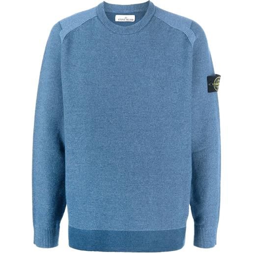 Stone Island maglione girocollo con applicazione - blu