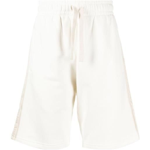 Palm Angels shorts sportivi con applicazione logo - toni neutri