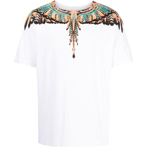 Marcelo Burlon County of Milan t-shirt grizzly con stampa wings - bianco
