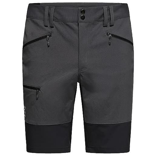 Haglöfs 605444_2cx mid slim shorts men pantaloncini uomo magnetite/true black taglia 46