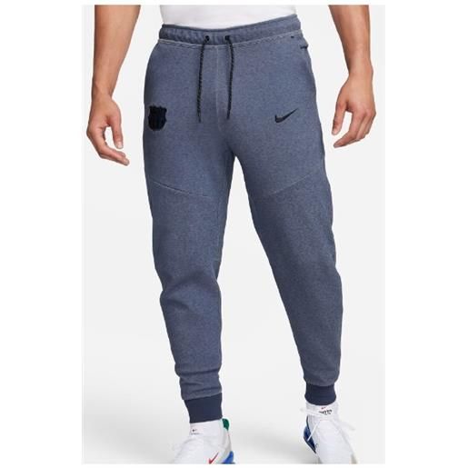 Nike fcb m nsw tch flc jggr 3r pantalone tech azzurro uomo