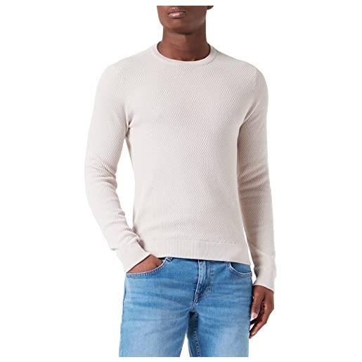 CASUAL FRIDAY karlo structured crew neck knit maglione, 154503_grigio chateau, xxl uomo