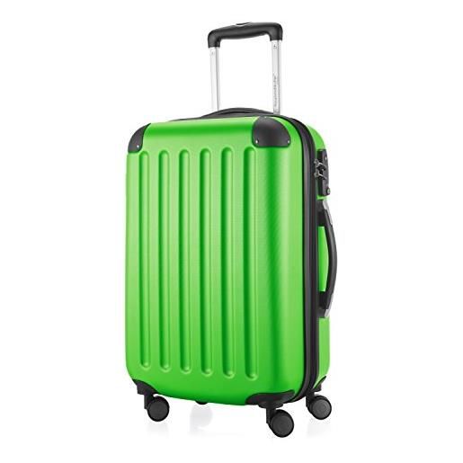 Hauptstadtkoffer - spree - bagaglio a mano, valigia rigida, trolley espandibile, 4 ruote doppie, tsa, 55 cm, 42 litri, mela verde