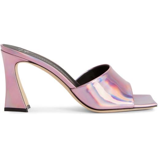 Giuseppe Zanotti sandali solhene iridescente 85mm - rosa