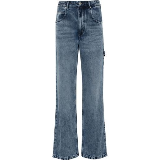 ISABEL MARANT jeans bymara dritti con vita media - blu