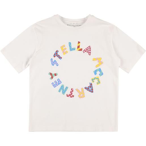 STELLA MCCARTNEY KIDS t-shirt in cotone organico / stampa logo