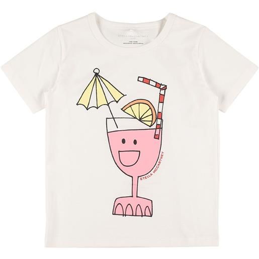STELLA MCCARTNEY KIDS t-shirt in cotone organico stampato