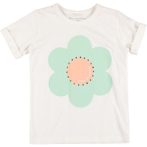 STELLA MCCARTNEY KIDS t-shirt in cotone organico / decorazioni