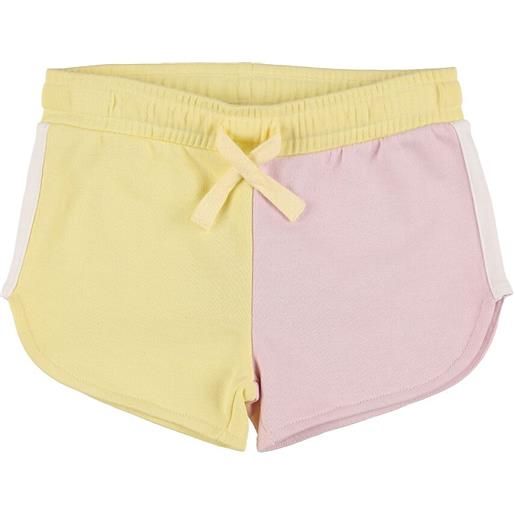 STELLA MCCARTNEY KIDS shorts in felpa di cotone organico