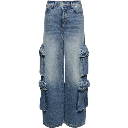 AMIRI jeans cargo larghi in denim di cotone