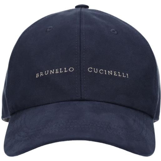 BRUNELLO CUCINELLI cappello baseball in cotone con logo