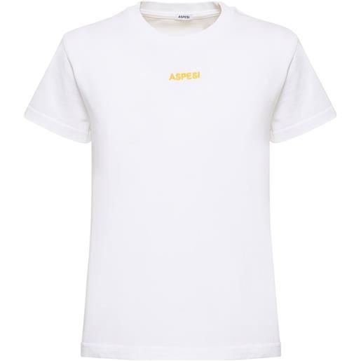 ASPESI t-shirt in jersey di cotone / ricamo logo