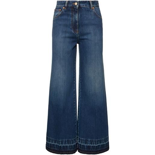 VALENTINO jeans cropped vita alta in denim