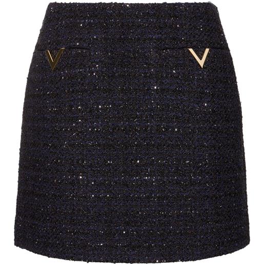VALENTINO minigonna in tweed di lurex