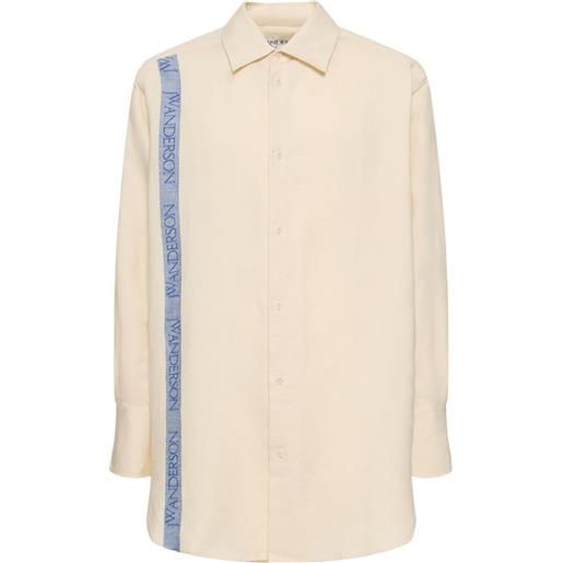 JW ANDERSON camicia oversize in lino e cotone