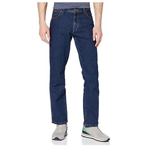 Wrangler texas jeans, coalblue stone, 34w / 34l uomo