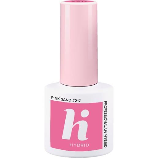 HI HYBRID unicorn smalto semipermanente 5ml smalto effetto gel #217 pink sand