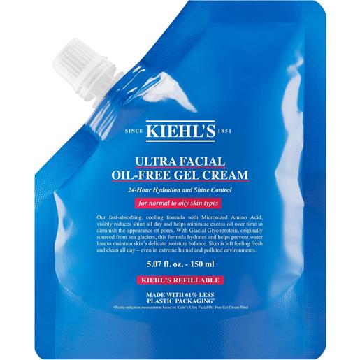 KIEHL'S refillable ultra facial oil-free gel cream 150ml gel viso idratante