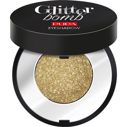 Pupa glitter bomb eyeshadow ombretto compatto 001 starlight