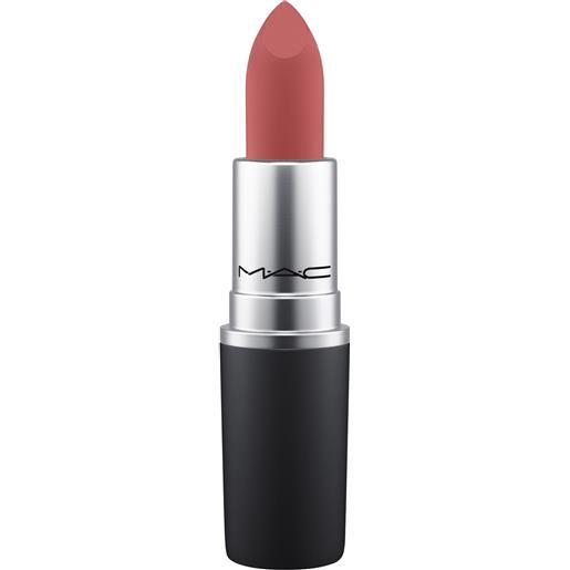 MAC powder kiss lipstick rossetto mat, rossetto brickthrough