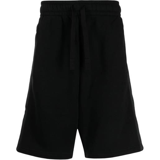 Palm Angels shorts sportivi con applicazione logo - nero