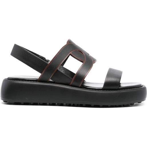 Tod's sandali con dettaglio cut-out - nero