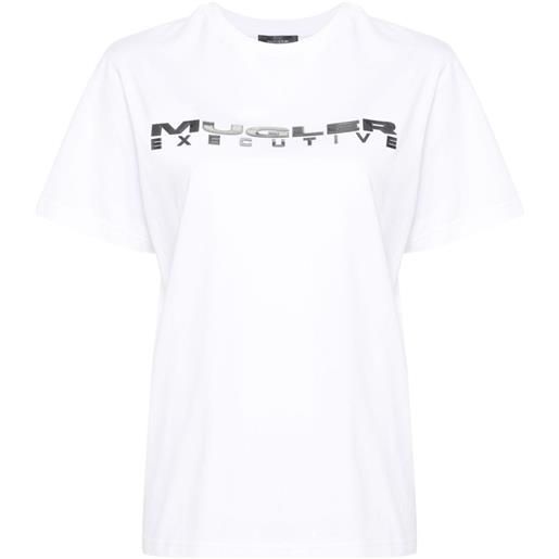 Mugler t-shirt executive con stampa - bianco