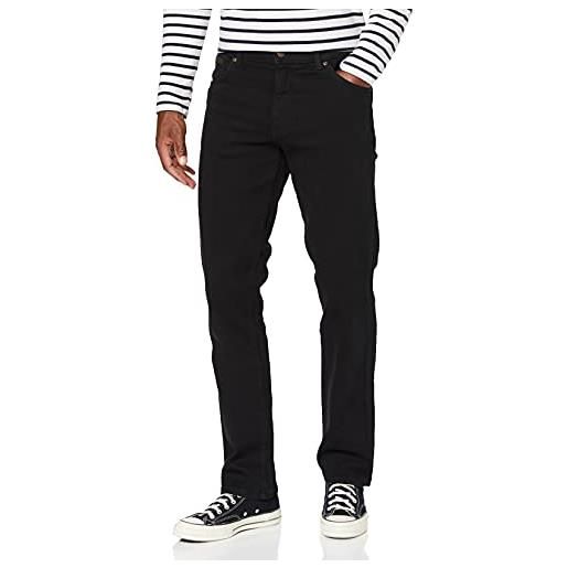Wrangler texas jeans, black overdye, 34w / 30l uomo