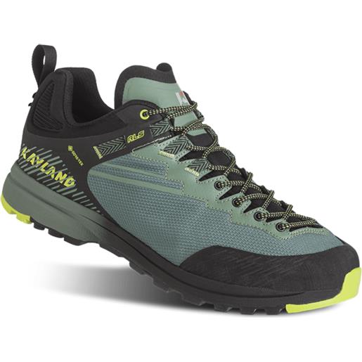 KAYLAND grimpeur ad gtx black-green scarpe trekking uomo tech approach con intersuola moulded eva bi-color