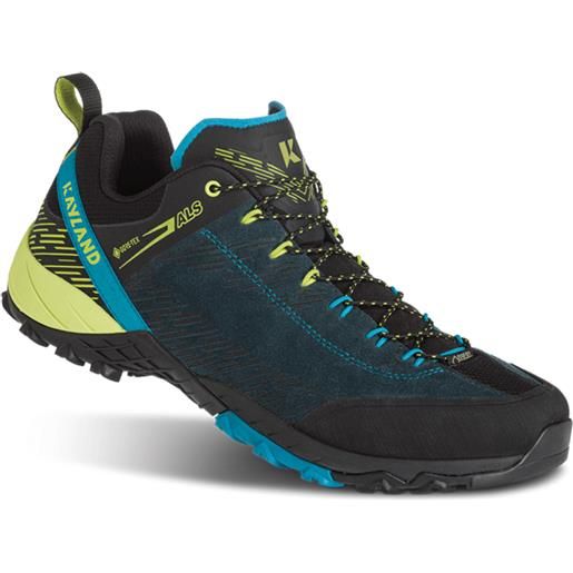 KAYLAND revolt gtx blue-lime scarpe trekking uomo outdoor premium con intersuola moulded eva bi-density + ess