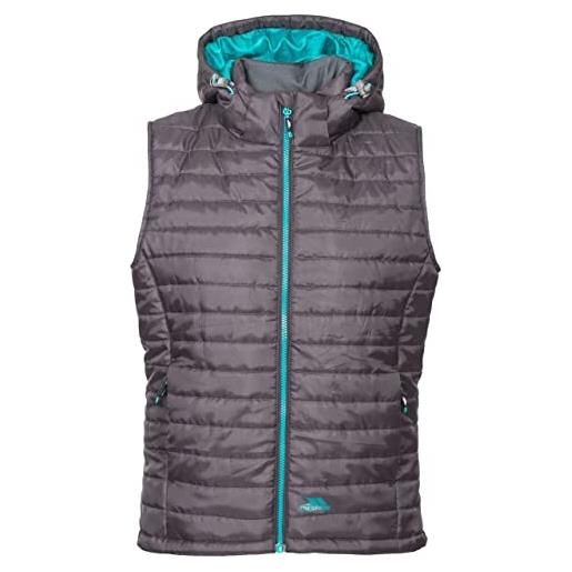 Trespass aretha warm giacca imbottita con cappuccio removibile, donna, fajkgin20001_cbnxs, carbon, xs