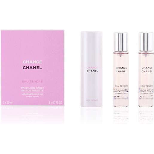 Chanel chance eau tendre - edt (3 x 20 ml) 60 ml