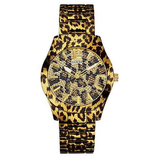GUESS gw0450l1 orologio da donna fierce, leopardo glitz, one, gw0450l1-amzuk